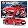 Airfix J6049 Quickbuild Plastic Model Car Kits Audi R8 Coupe Easy Assembly Snap Together Kit Classic Car for Adults Kids to Build Model Vehicles Building Toys Set
