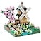 COZYMASS Architecture River Windmill Building Model Kit Micro Block Set Mini Blocks 600 PCS with 2 Figure
