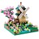 COZYMASS Architecture River Windmill Building Model Kit Micro Block Set Mini Blocks 600 PCS with 2 Figure