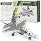 MALUVRIAN Erector Set Fighter Jet for Boys Girls Metal Model Airplane Kit for Adults Teens and Advanced Kids Stem Toy Educational and Engineering 158 pcs