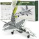 MALUVRIAN Erector Set Fighter Jet for Boys Girls Metal Model Airplane Kit for Adults Teens and Advanced Kids Stem Toy Educational and Engineering 158 pcs