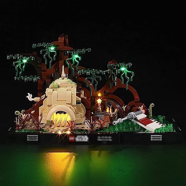YEABRICKS LED Light Kit for Lego Star Wars Dagobah Jedi Training Diorama Building Blocks Model LED Light Set Compatible with 75330Lego Set NOT Included