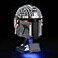 GEAMENT LED Light Kit Compatible with Lego The Mandalorian Helmet Lighting Set for 75328 Building Model Model Set Not Included