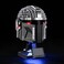 GEAMENT LED Light Kit Compatible with Lego The Mandalorian Helmet Lighting Set for 75328 Building Model Model Set Not Included