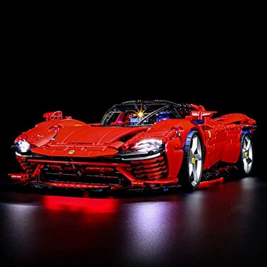 BRIKSMAX Led Lighting Kit for LEGO42143 Ferrari Daytona SP3 Compatible with Lego Technic Building Blocks Model Not Include the Lego Set