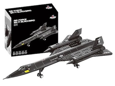 Apostrophe Games SR 71 Blackbird Jet Building Block Set 184 Pieces for Kids and Adults Fits All Building Bricks