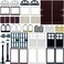 Miutrue Building Bricks Kit Glasses Windows and Doors Set Accessories Compatible for Generic Classic Bricks for Kids Boys Grils Building Kits fits with Major Brands