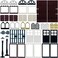 Miutrue Building Bricks Kit Glasses Windows and Doors Set Accessories Compatible for Generic Classic Bricks for Kids Boys Grils Building Kits fits with Major Brands