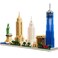 JXRLMB New York Iconic Architecture Skyline Micro Building Blocks Challenging Construction Set for Adults and Teens 14 3452 Pieces Perfect Home and Office Decoration Gift for Friends