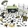 ZHX WW2 Army Military Guns Weapons and Armor Toy Thunder Containers Command Operations Building Block Toy Battle Sets for Kids