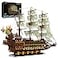 JMBricklayer Pirate Ship Building Sets for Adults 40101 Large MOC Ship Set Ideal Gifts for Teens Age 14 Adults who Like Challenging Blocks Upgraded Version 4364 PCS
