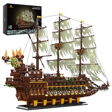 JMBricklayer Pirate Ship Building Sets for Adults 40101 Large MOC Ship Set Ideal Gifts for Teens Age 14 Adults who Like Challenging Blocks Upgraded Version 4364 PCS