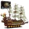 JMBricklayer Pirate Ship Building Sets for Adults 40101 Large MOC Ship Set Ideal Gifts for Teens Age 14 Adults who Like Challenging Blocks Upgraded Version 4364 PCS