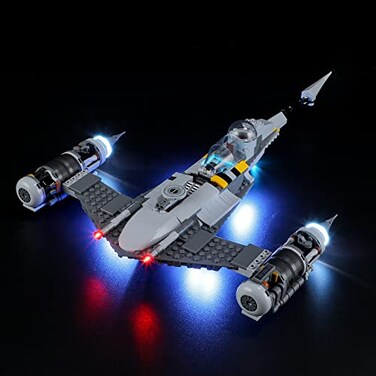 BRIKSMAX Led Lighting Kit for LEGO75325 The Mandalorians N1 Starfighter Compatible with Lego Star Wars Building Blocks Model Not Include The Lego Set