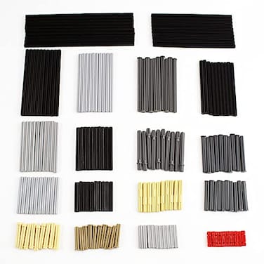 TTLYHEK Technical Pieces and Parts Axles Compatible with All Major Brands Building Block Bricks MOC Parts Cross Axles Set DIY Accessories 470 Pcs