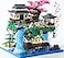 Yushinv Cherry Blossom Tree Building Set with Gift Box Original Music Cherry Blossom Tree HouseType Symphony Japanese Sakura Tree House Lights Building Kit3320 Pcs Cherry Bonsai Building Set