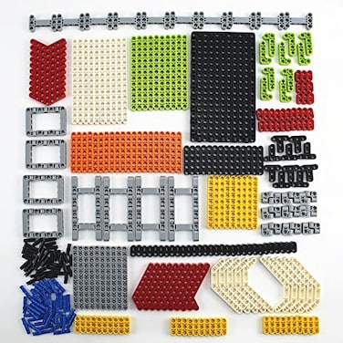 TTLYHEK MOC Parts Beams Pins Panel Connectors Bricks Sets Frame Liftarms for Technical Car DIY STEM Building Block Toys Replacement Parts 479 pcs