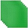 Homikidy 6 Pack Large Building Brick Baseboard in Green 10 x 10 Inch Baseplates Compatible with DUPLOMEGA Baseplate for DIY Play Table or Wall