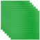Homikidy 6 Pack Large Building Brick Baseboard in Green 10 x 10 Inch Baseplates Compatible with DUPLOMEGA Baseplate for DIY Play Table or Wall