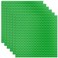 Homikidy 6 Pack Large Building Brick Baseboard in Green 10 x 10 Inch Baseplates Compatible with DUPLOMEGA Baseplate for DIY Play Table or Wall