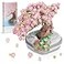 EasyAgo Mini Bricks Cherry Blossom Tree Building Set Sakura Bonsai DIY Toy Birthday Gift for Kids 6 Years Old