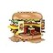 General Jim's General Jims Burger Joint Restaurant 209 Piece Modular Building Blocks Brick Model Or Amusement Park Burger Stand Building Blocks Brick Playset