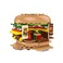 General Jim's General Jims Burger Joint Restaurant 209 Piece Modular Building Blocks Brick Model Or Amusement Park Burger Stand Building Blocks Brick Playset