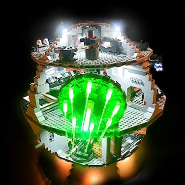 GEAMENT LED Light Kit Compatible with LEGO Death Star Lighting Set for 75159 10188 Model Set Not Included