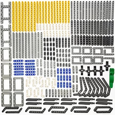 ZHX Technical Beam Set 266 Pieces Chassis Frame Liftarm Beam Parts Piece Axles Connector for Technic Car STEM Engineering Building Brick Compatible with Major Brand Toys
