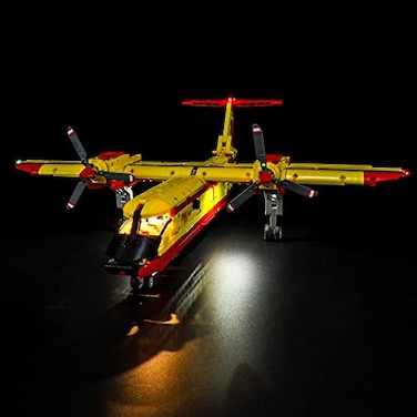 BRIKSMAX Led Lighting Kit for LEGO42152 Firefighter Aircraft Compatible with Lego Technic Building Blocks Model Not Include Lego Set