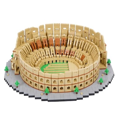 Geniteen Building Blocks Set Roman Colosseum Model Micro Building Blocks 5594 PCS Famous Architecture Model Mini Building Kit Gift for Kids and Adults