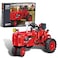 A XINAO TOYS Classic Building Blocks 112 Red Tractor Farm Toy Building Set Gift for Kids Ages 6 7 8 9 10 11 12 Includes Shifting Structure Steering Structure Features Classic Edition