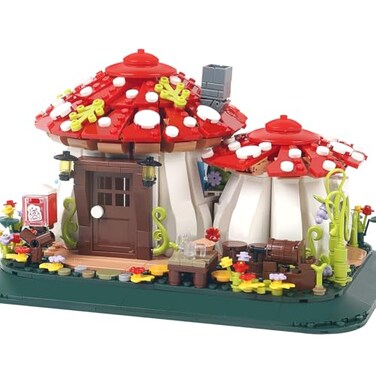 SAMYBLOCKS Mushroom House Mini Building Blocks Sets1126PCS not Compatible with Lego