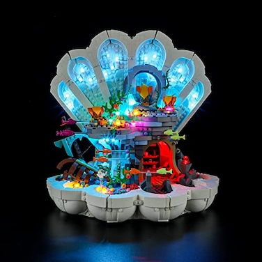 BRIKSMAX Led Lighting Kit for LEGO43225 The Little Mermaid Royal Clamshell Compatible with Lego Disney Building Blocks Model Not Include Lego Set