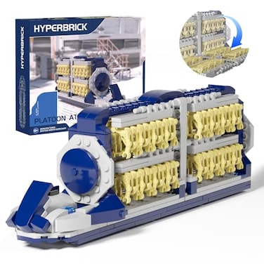 HyperBrick Droid Army Compatible with Lego Platoon Attack Craft Building Set with 33 Battle Droids 1 Pilot Droid Battle Pack Toy Gift for Star Fans Boys Kids Ages 6 Upgrade Version