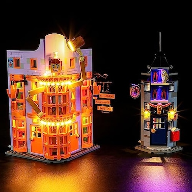 BRIKSMAX Led Lighting Kit for LEGO76422 Diagon Alley Weasleys Wizard Wheezes Compatible with Lego Harry Potter Building Blocks Model Not Include Lego Set