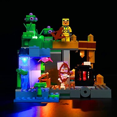 Hilighting Upgraded Light Kit Compatible with Lego Minecraft The Skeleton Dungeon Set Lights Decoration Compatible with Lego 21189 Best Gifts for Adults Model Not Included