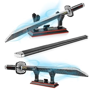 TOY PLAYER Kamado Tanjirou Sword Building Set Compatible with Lego Katana Building Block Set Gift for Adult