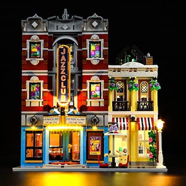 GEAMENT LED Light Kit Compatible with Lego Jazz Club for Icons 10312 Model Set Model Set Not Included