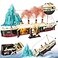 LeBrickCrt Titanic Building Blocks Set 2288 Pieces Big Ship Block Model Set with Light Strip Glacier Ideal Gift for Adults