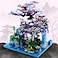 DAFDAG The Moon Palace Chinese Architecture Micro Building Blocks Set with LED Lights 4574PCS Cherry Blossom Tree Model Kit Collectible Cultural Gift for Adults Teens