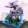 DAFDAG The Moon Palace Chinese Architecture Micro Building Blocks Set with LED Lights 4574PCS Cherry Blossom Tree Model Kit Collectible Cultural Gift for Adults Teens