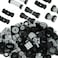 Pasacho Wheels and Axles Set Car Parts Chassis Pieces Tires Building Blocks Compatible with Classic Bricks Toys