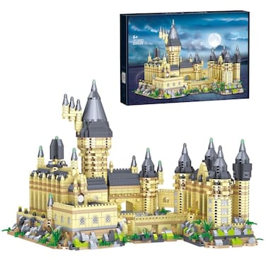 Bibilock 3000PCS Micro Mini Blocks Magic Castle Building Blocks ToysCreative Ideals Hog Tower Building Sets Best Choice for 14 Boys Girls or Adults
