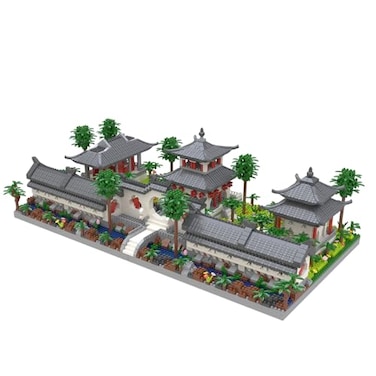 Kadablk Architecture Chinese Style of Suzhou GardenSet 1 Front Courtyard Micro BlockClassical Famous Building Block Set4222 PCS for Adults and Teens