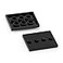 Feleph 60pcs Plates Parts Tile Modified 3x4 with 4 Studs in Center Black Compatible with Figure Display Base Collector Series Pack Set 88646
