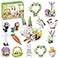 Xalvitra 12Pcs Easter Egg Fillers Building Kits Easter Rabbit 12 in 1 Building Blocks Set Easter Bricks Toy Gift Easter Egg Fillers Easter Basket Stuffers Easter Party Favors for Kids 6
