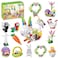 Xalvitra 12Pcs Easter Egg Fillers Building Kits Easter Rabbit 12 in 1 Building Blocks Set Easter Bricks Toy Gift Easter Egg Fillers Easter Basket Stuffers Easter Party Favors for Kids 6