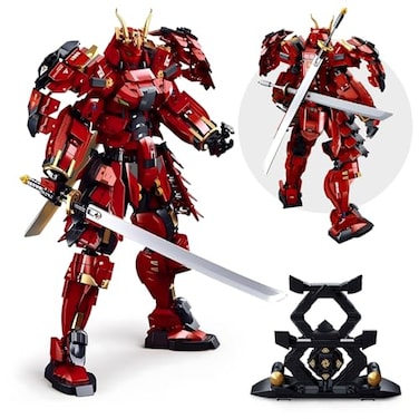 HIGH GODO Samurai Mech Warrior Model Building Sets Double Swords Robot Building Blocks Toy Set 923 Pieces Creative Collectible Gift for Adults Man Teens 14