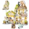 MindBox City Cafe Building Blocks Toys Openable Coffee Shop Building Set for Boys Girls Age 81077pcs Mini Bricks Green